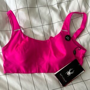 New with tags - Spyder spirts bra - hot pink - high impact